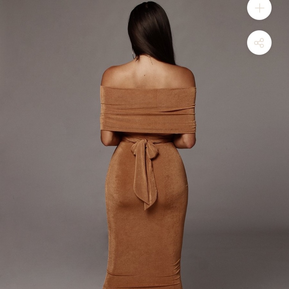 Jluxlabel pecan Elizabeth multi-way wrap dress